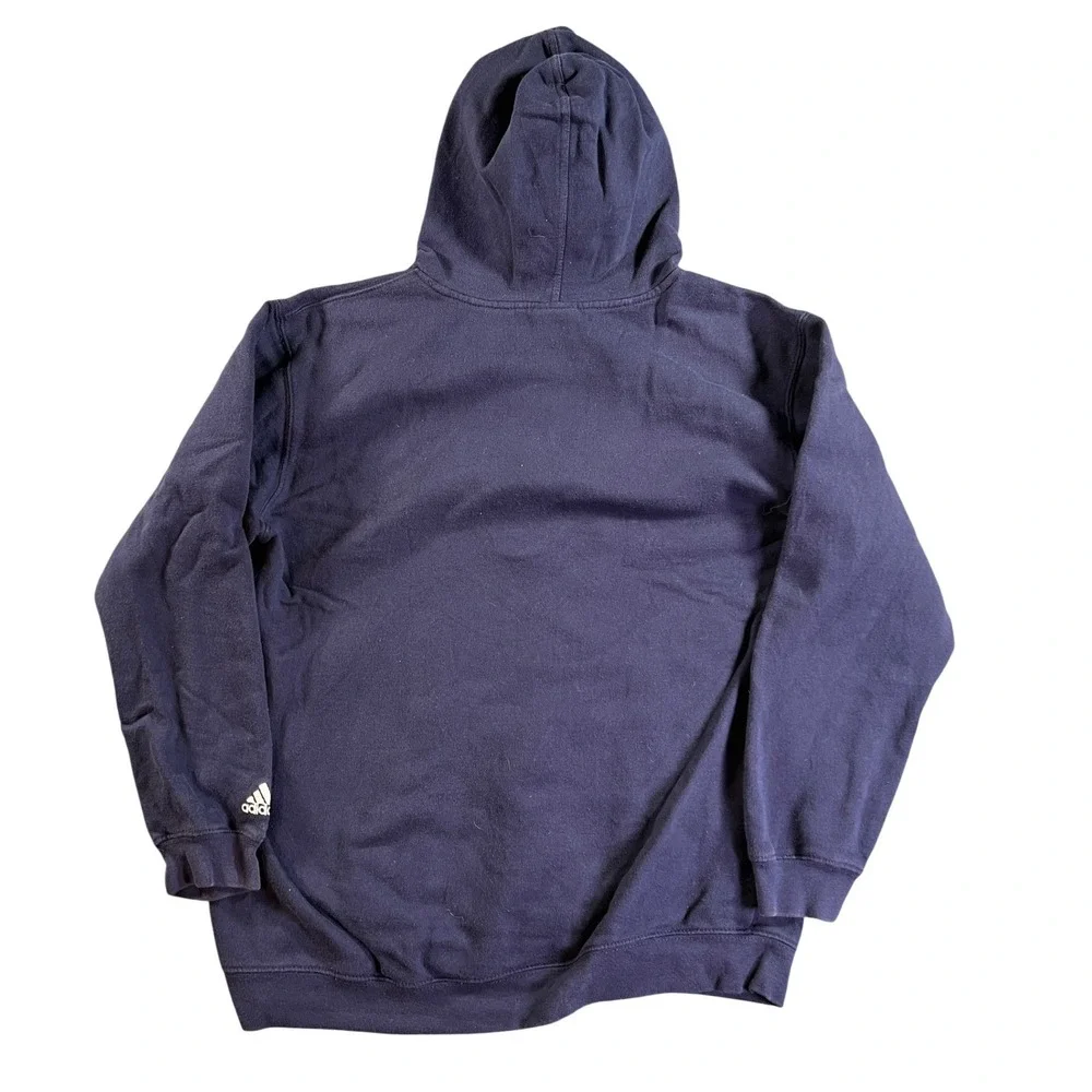 Adidas Dallas Mavericks Hoodie Kids XL 18/20 Navy Blue NBA Pullover Fleece Logo